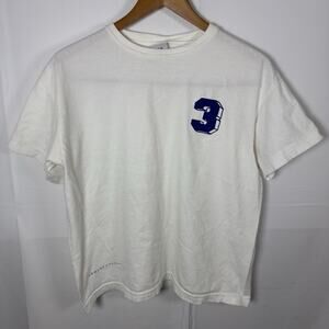 Armani Exchange A|X Graphic Number 3 Tee White Made in USA Cotton M